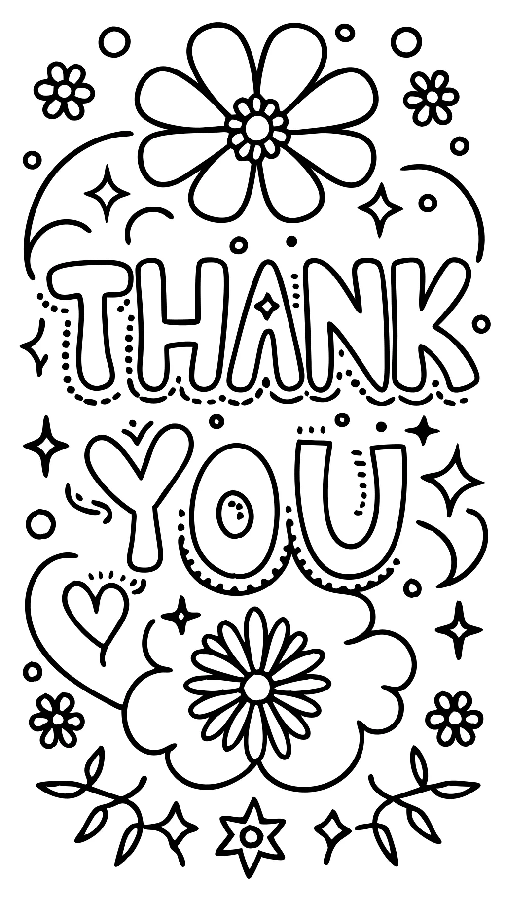 printable thank you coloring pages